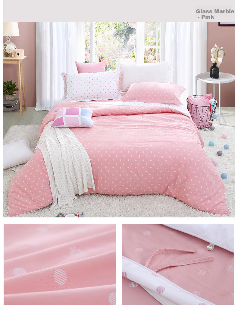 FUANNA Duvet Cover Single Piece Pure Cotton 60 Count Long-Staple Cotton Sateen Duvet Cover All Cotton Double King Size Bedding Cover for 1.8m Bed 10
