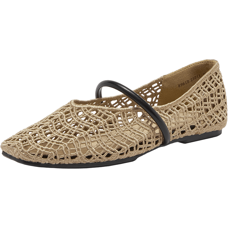 Bata Island Poet Mary Jane Women's Spring Autumn Flat Woven Shoes 8961DAQ6