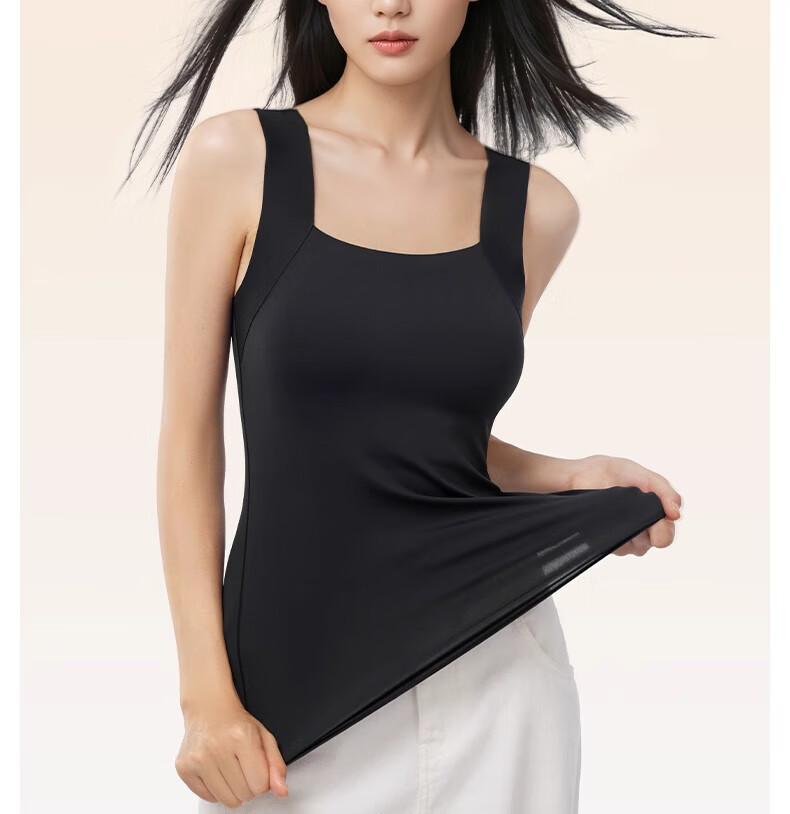Herbal Original Thermal Vest for Women Autumn Shirt with Built-in Chest Pad Camellia Oil Hyaluronic Acid Slim Fit Base Layer Outerwear 1