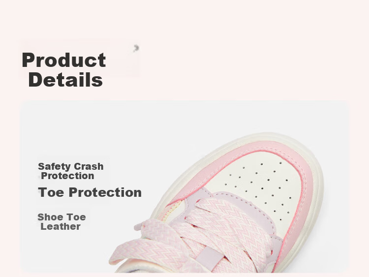 BALABALA Children's Shoes, Girls' Sneakers, Kids' Sports Shoes, White Casual Shoes for Autumn And Winter, Sweet Fleece-Lined 10