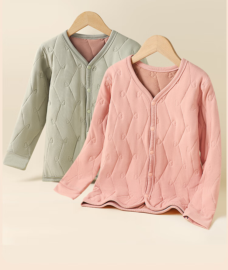 LangSha Thermal Underwear School Uniform Base Layer Winter Kids Warm Jacket Cotton Padded Coat for Girls Elementary and Middle School Students 2