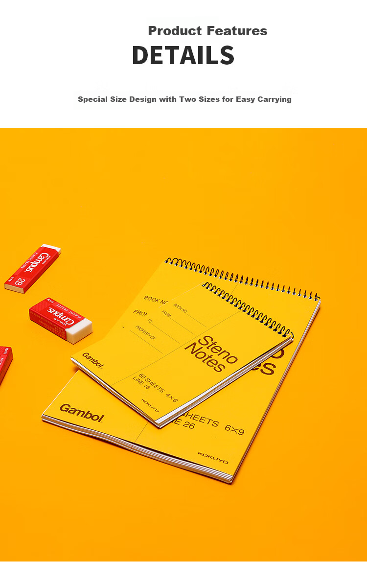 KOKUYO Spiral A7 Notebook Gambol Watanabe Student Journal Soft Copy Book, 7mm Ruled 14 Lines, 50 Sheets/book, 12 Books Random Colors, WCN-SA7506 3