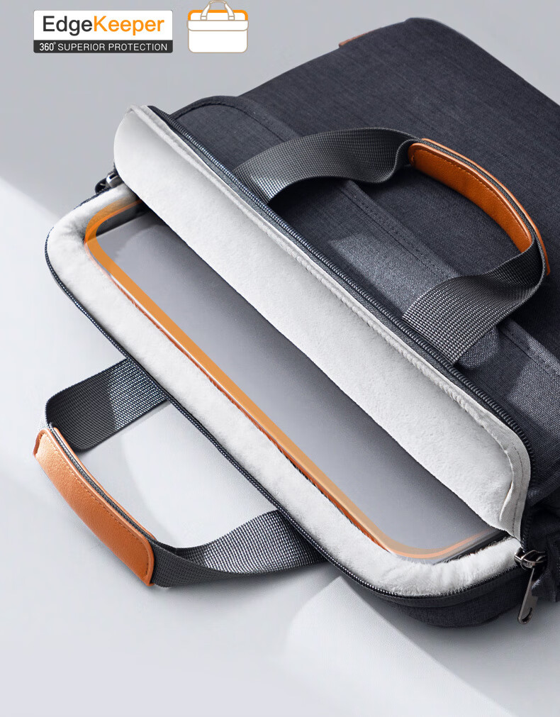 Inateck Laptop Bag Handheld Notebook Shoulder Bag for Apple Huawei Lenovo Xiaoxin Hand Carry - Gray 13.3 Inch 10