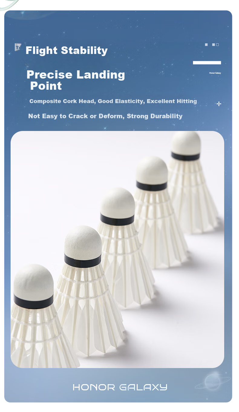 Kawasaki Badminton Durable Training Shuttlecocks, Competition Grade, Stable Flight, Xinghe 7 Model, Pack of 10 8