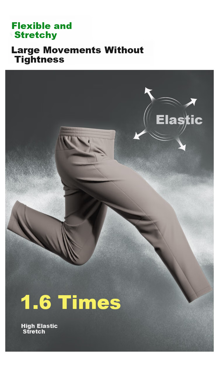 JD Jingzao Water-Repellent 25 New Men's Sports Pants Autumn Winter Warm Outdoor Hiking Durable Commuter Casual Pants Gray L 10