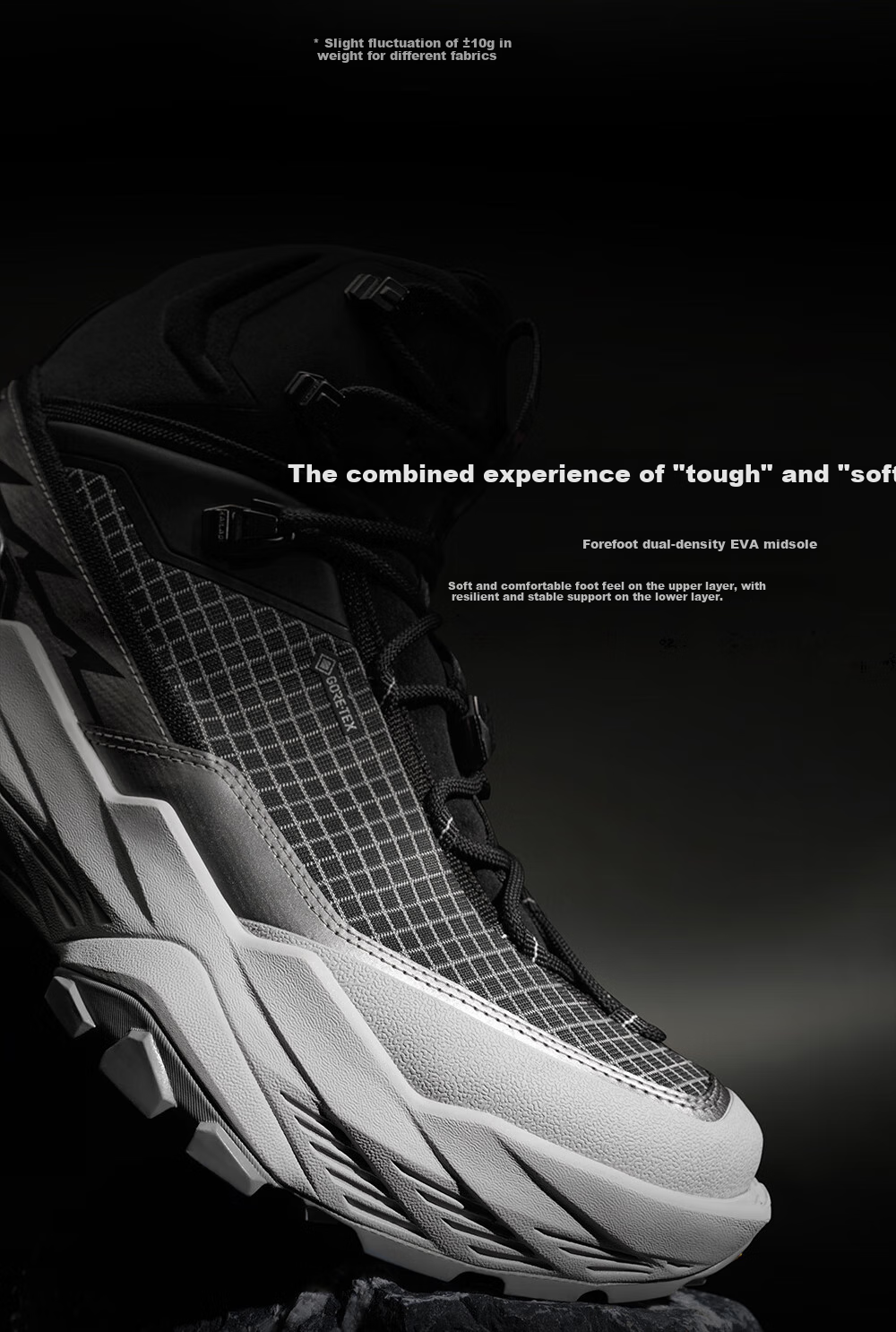 KAILAS YAN Hiking Shoes, Men's Outdoor GTX Waterproof Mountaineering Boots, Stable Support, Lightweight Non-Slip Sports Shoes 8