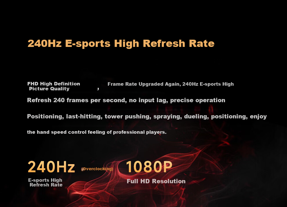 BeeKing Gaming 27-inch 100Hz Monitor 1K HD Large Screen Office Computer Display HDMI Home Entertainment Gaming Screen Design Secondary Screen VGA Extended Screen 75Hz 7