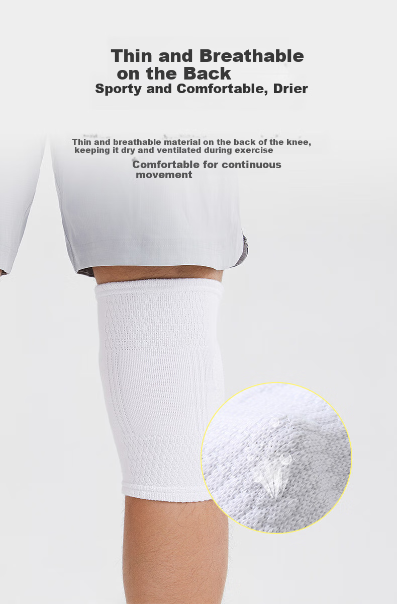 D&M Professional Volleyball Knee Pad, 6-Segment Padded Protective Guard, Anti-Collision and Anti-Fall, Goalkeeper, Black, Single Piece 9