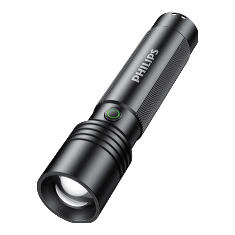 PHILIPS High Brightness Zoomable Type-C Rechargeable Flashlight Outdoor Emergency Lighting SFL2146
