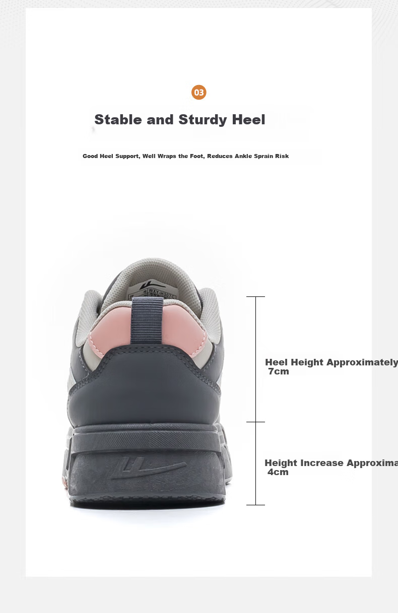 Huili Official Women's Shoes, White Sneakers for Women, Summer 2026 Thick-Soled Versatile Sports Board Shoes, Light Khaki Black, Size 35 6