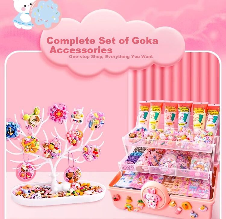 Danmiqi Cream Clay Guka Set Gift Box, Children's Pretend Play Toys, Girls' DIY Handmade Birthday Gift 7