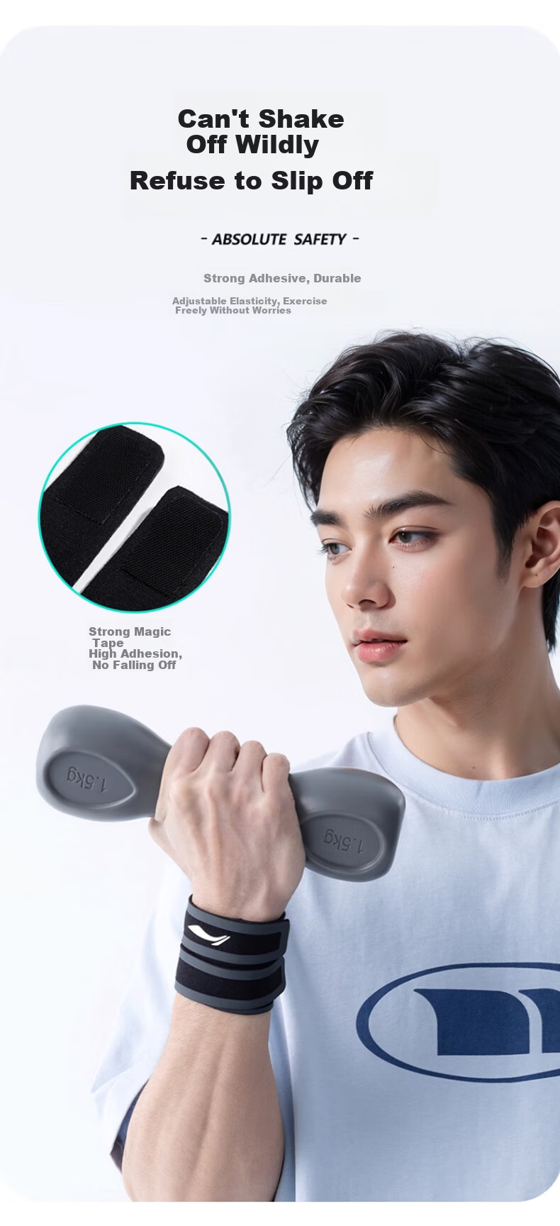 Li-Ning Wrist Support for Tendonitis, TFCC Injury, Fitness, Wrist Strain, Sports Fixation Brace, Badminton, Bench Press, Compression Sleeve 6