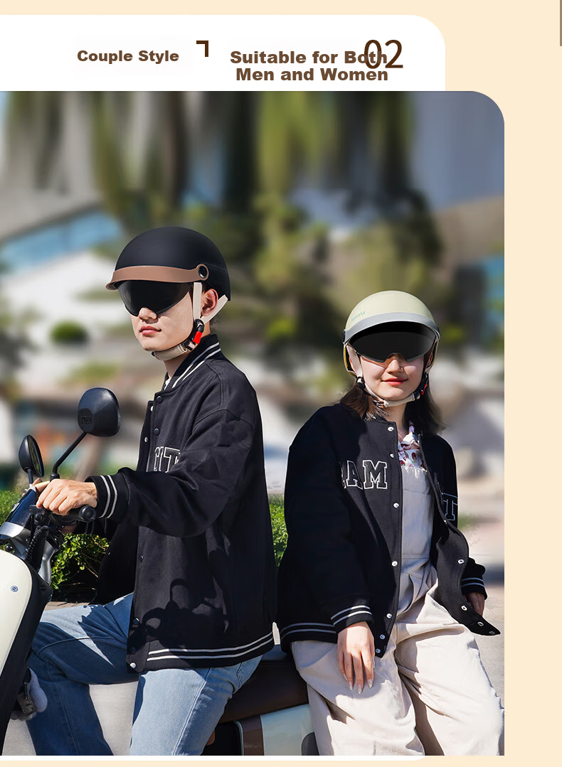 Siwangongli New National Standard 3C Certified Electric Vehicle Helmet, Summer Half-Helmet for Men And Women, Sun Protection Visor, All-Season Universal Electric Motorcycle Safety Helmet SWY6749 15