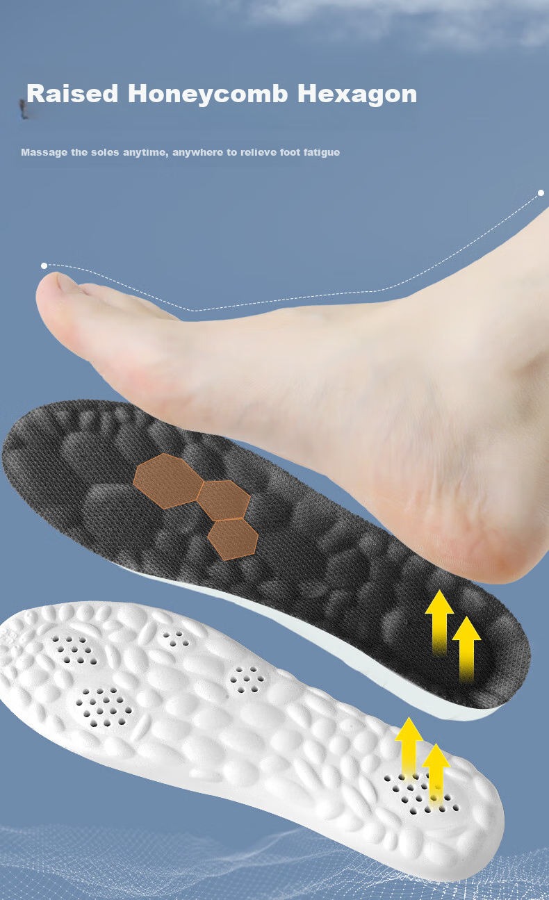 FOOTOPPO Squishy Sports Shoe Insoles for Men, Military Training Ultra-Soft Basketball Shoes, Running Shoes Insoles, Soft And Bouncy Shock-Absorbing PU Insoles for Wome 6