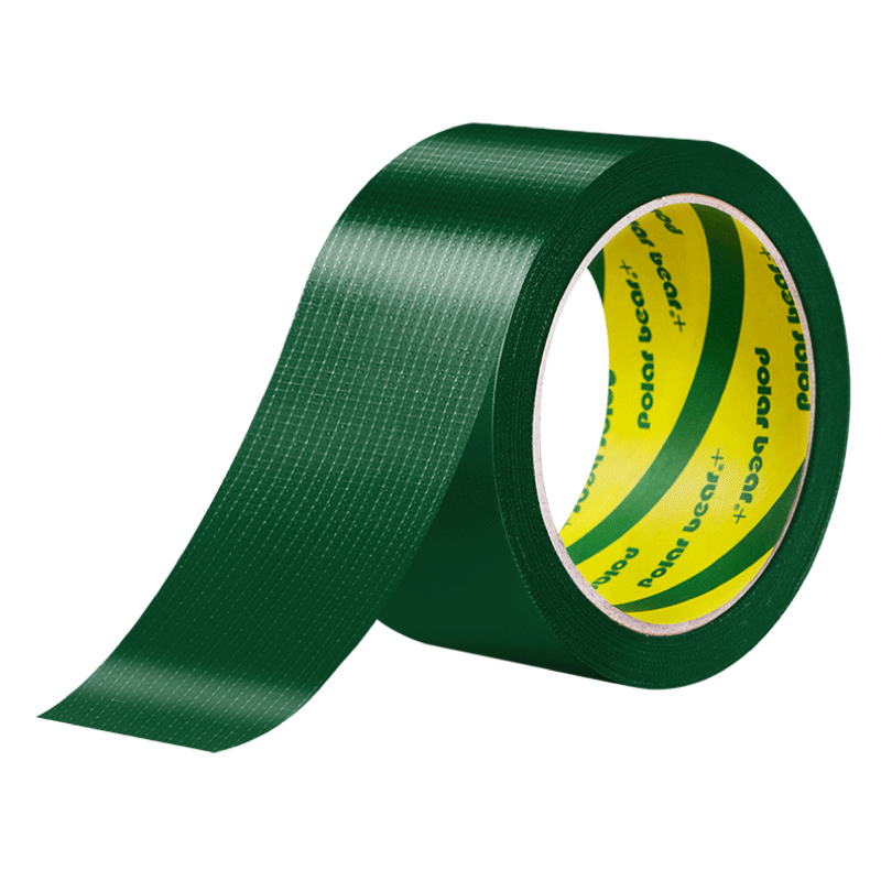 Polar Bear Strong Fabric Tape Easy to Tear Green 48mm*15y (13.7 Meters) 1 Roll Windproof Tarpaulin Repair Carpet Fixing Waterproof Tape CL-409G