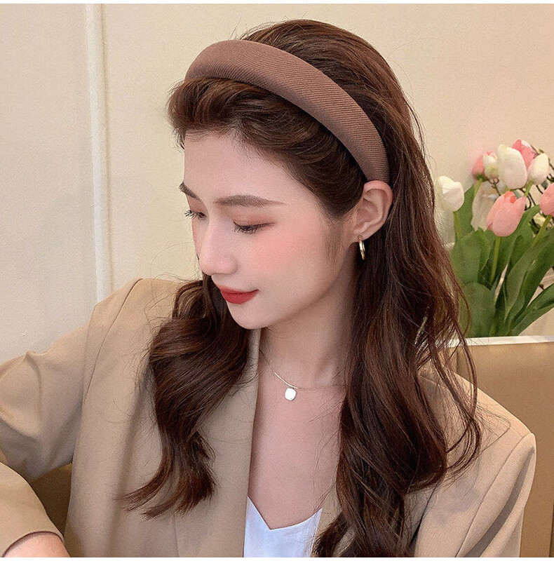 Yefeili Face Washing Headband High Crown Sponge Hair Press Hair Ring Broken Hair Clip Autumn Winter Simple Hair Accessories Headband Unisex Hair Tie Hair Ornament 1