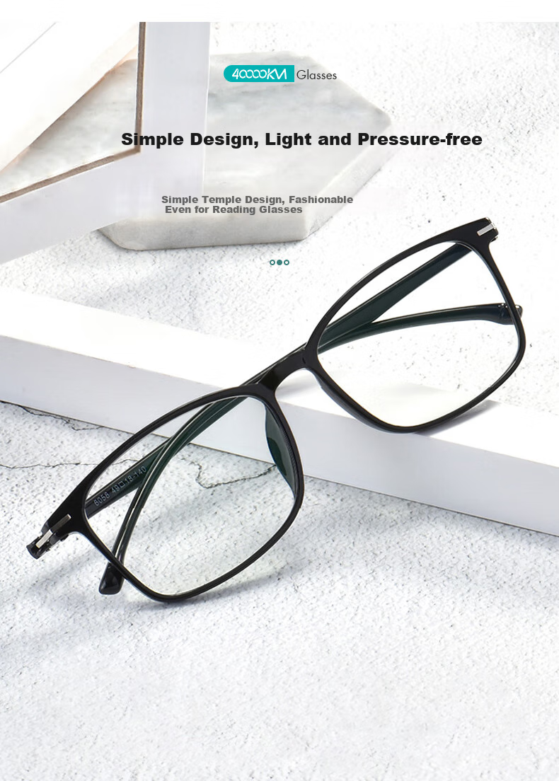 Siwangongli Reading Glasses TR Ultra-Light Pressure-Free Anti-Blue Light High-Definition Glasses for Middle-Aged And Elderly with Presbyopia, 100 Degrees, Back to School 5