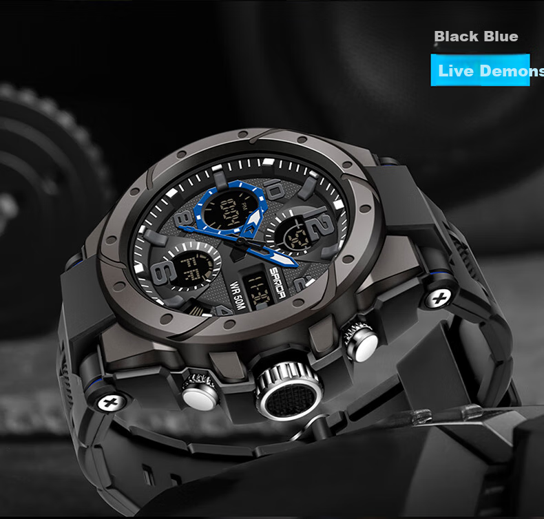 GEORGCOUNT Men's Multifunctional Sports Alarm Clock Electronic Watch for Middle School, High School Students, Men, Waterproof Youth Male Wearers 20