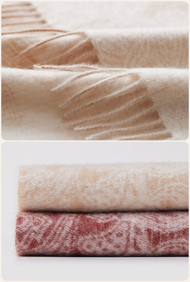 JIUMU 100% Cashmere Scarf Women Autumn Winter Shawl Warm Neck Warmer Female New Year Birthday Gift Box Set 9