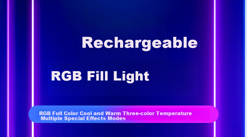 Jimantu Portable Mini LED Pocket Light, Full Color Fill Light, Compact Handheld Light for Selfies, Live Streaming, Photography, Camera Lighting, Outdoor Shooting Beauty Light 2