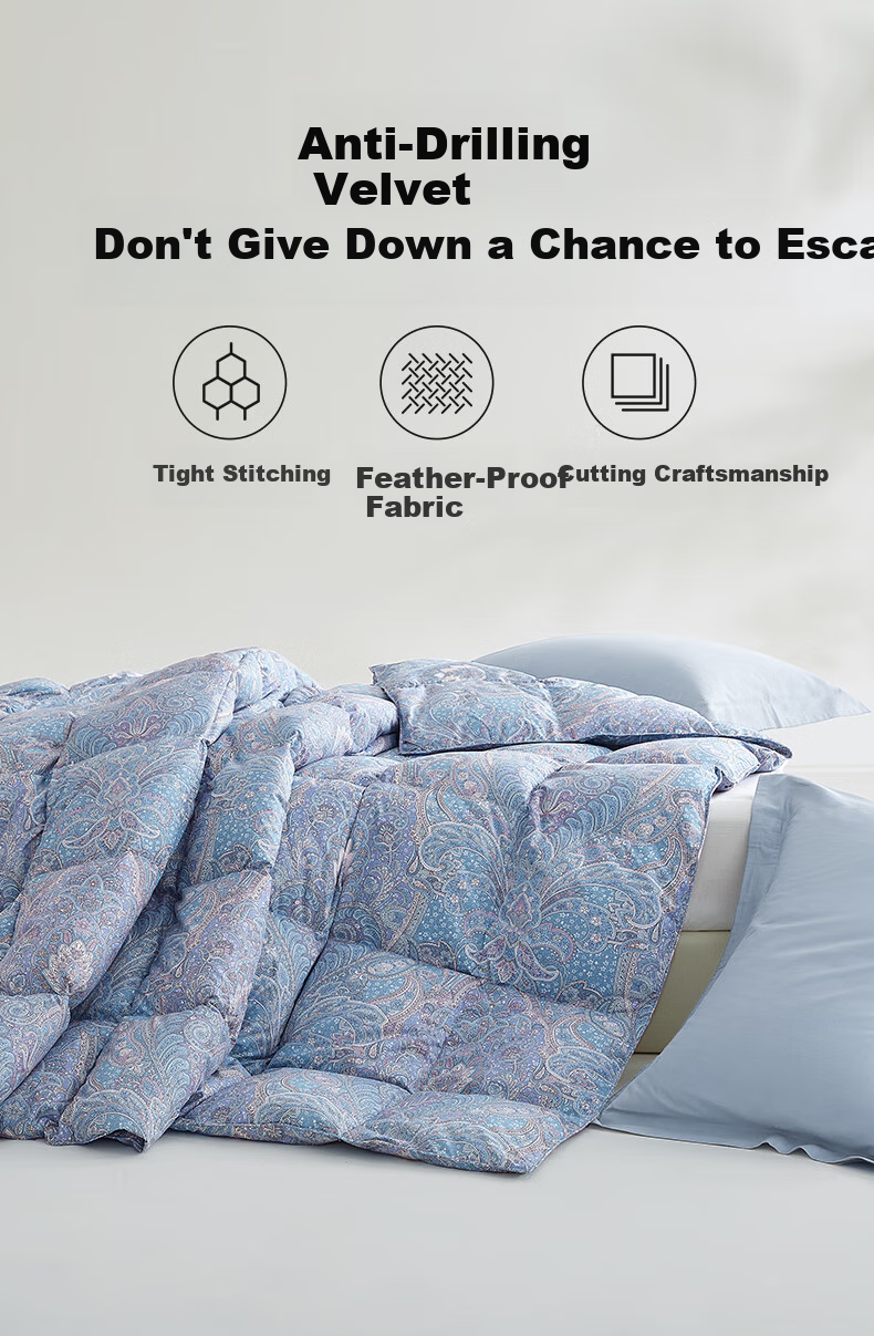 BEYOND Home Textiles, down Comforter, Antibacterial Washable 95% White Goose Down Duvet, Winter Quilt Insert, 550g Filling, 150*210cm 11