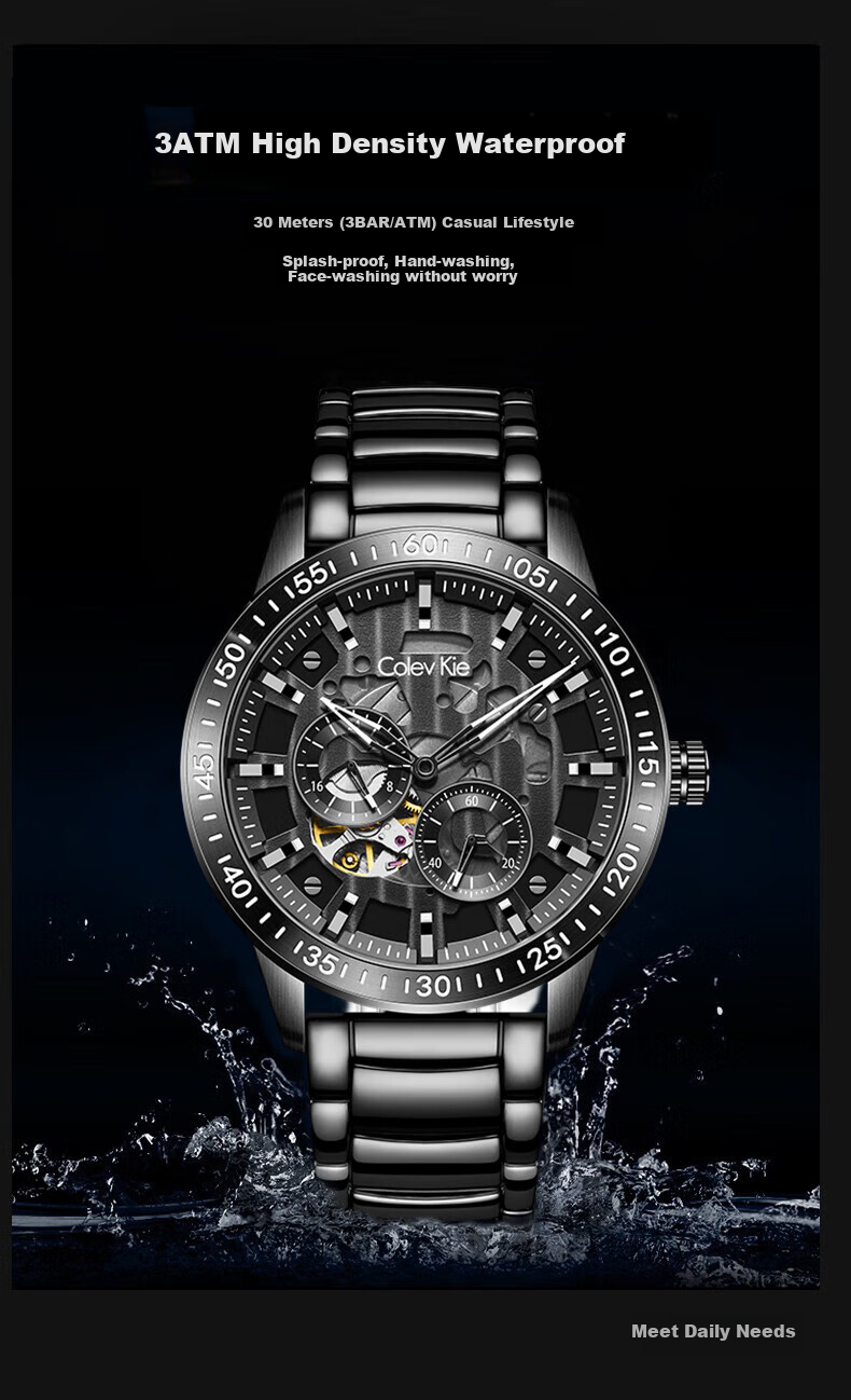 Colevkie Men's Watch, New 2026 Model, Brand Fully Automatic Mechanical Watch for Men, Waterproof, Top Ten Birthday Gift 6