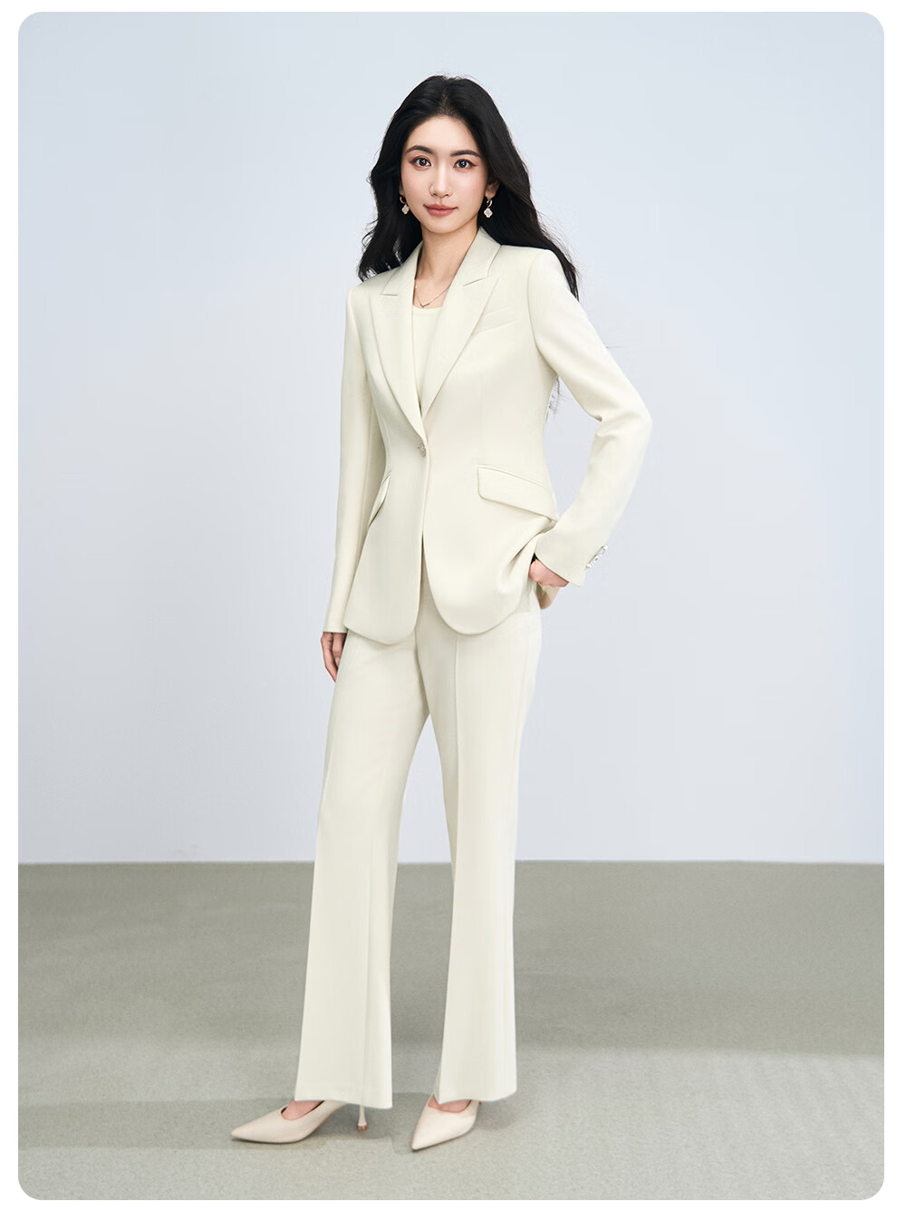 Miss Bird Women's Suit Set High-End Formal Small Size Professional Outfit National Exam Commuting Interview Blazer 6