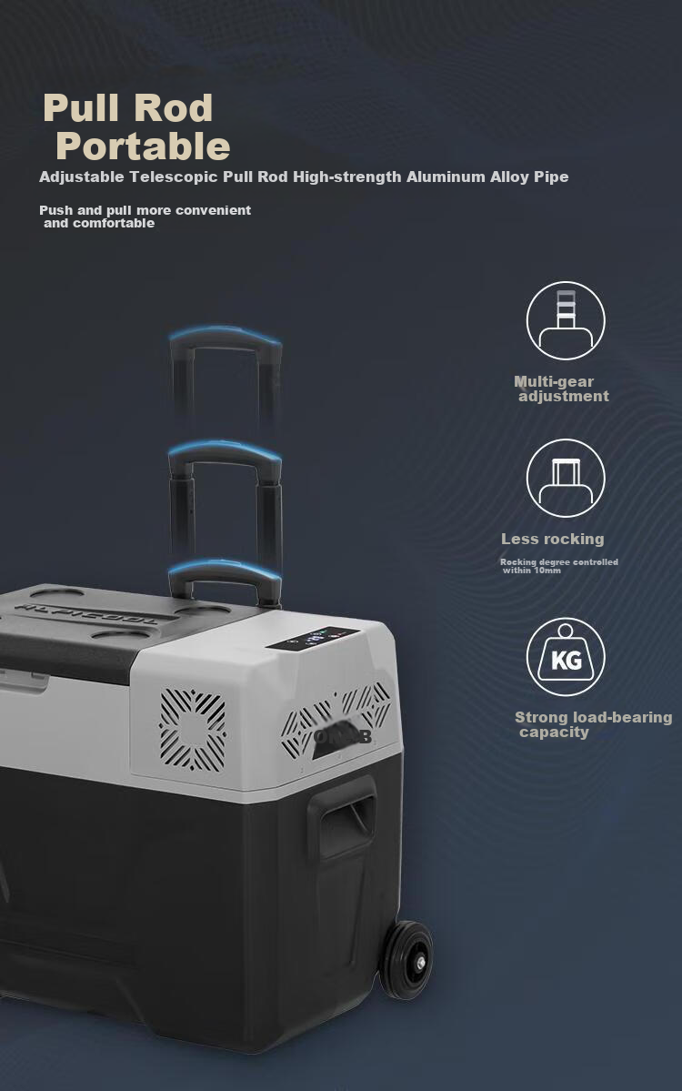 Alpicool Car Refrigerator, Dual-Use for Car And Home, Compressor Cooling, Freezing And Refrigeration, CX40 Portable Wheeled Mini Fridge, Can Freeze Food 3