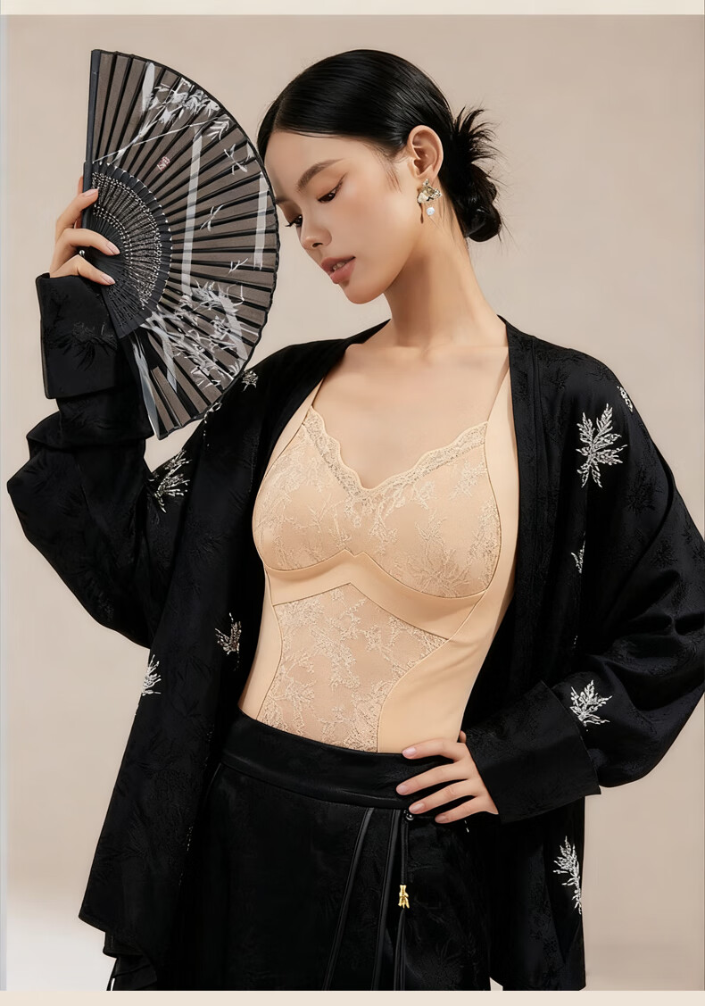 Herbal Original Warm Vest with Chest Pad for Women New Chinese Style National Wind 10A Antibacterial Camellia Fragrance Ginger Essence Shaping Heated 20