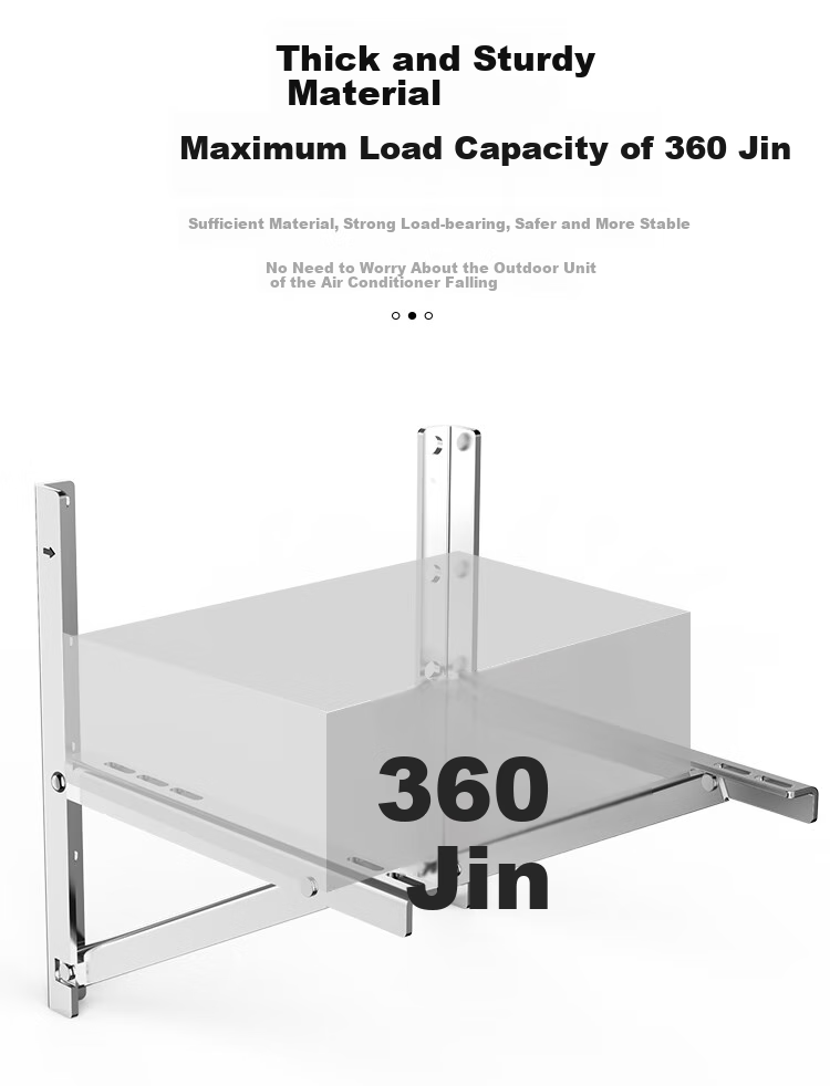 Jinying Air Conditioner Bracket, Thickened Stainless Steel, Outdoor Unit Support, Reinforced Air Conditioner Outdoor Frame, Suitable for Midea, Gree, Aux, Haier And Other Brands, 1-1.5 HP 5