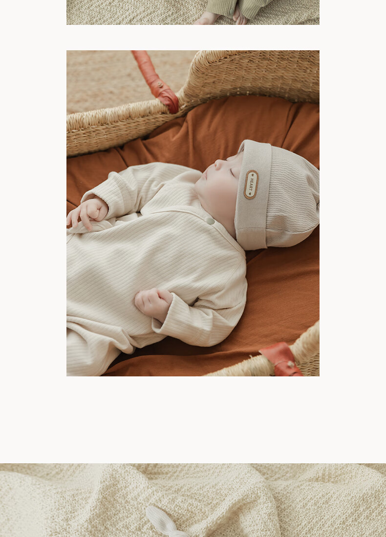 Guaiqi Bear [Light Warm Fleece] Baby Clothes 0-6 Months Spring and Autumn Newborn One-piece Suit Full Moon Hundred Days Baby Pajamas 14