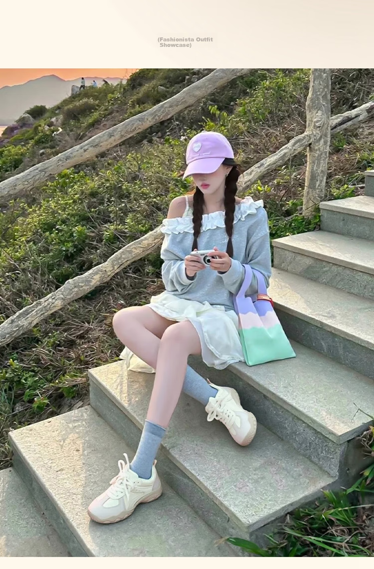 ZHR Outdoor Sports Shoes for Women, Retro Style Hiking Casual Shoes, Soft-Soled Training Shoes for Women, QS52 Beige, Size 36 5