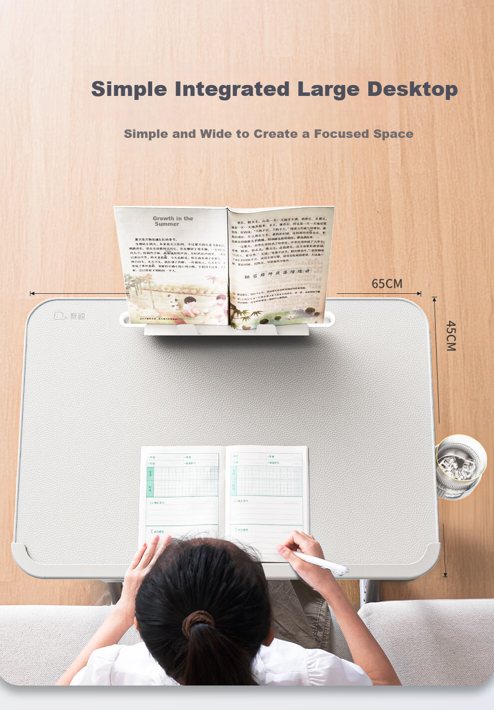 SaiJing F3 Learning Computer Desk Adjustable Height Study Desk Sofa Side Table Foldable Writing Desk for Primary School Students Mobile Adjustable Desk 2