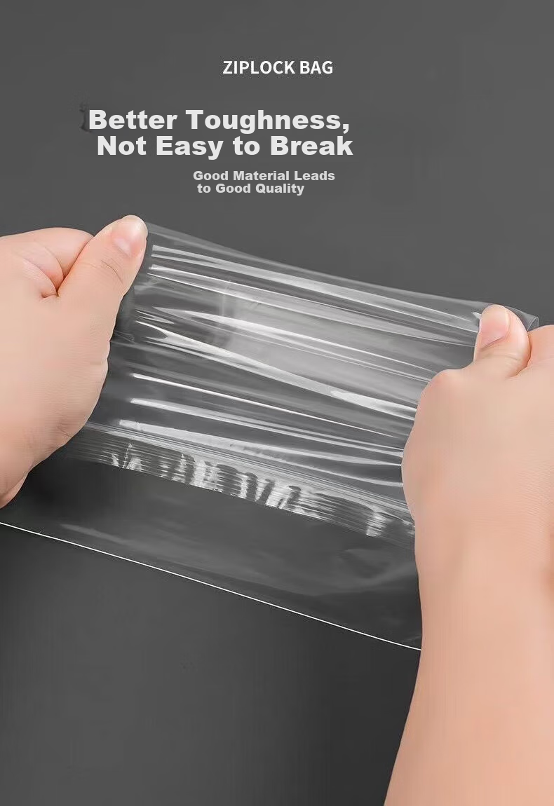 Yuzijian 100 Transparent Self-Sealing Bags, 275*160mm, Receipt Storage, Invoice Bags, Self-Sealing PE Moisture-Proof Bags, 7101 6