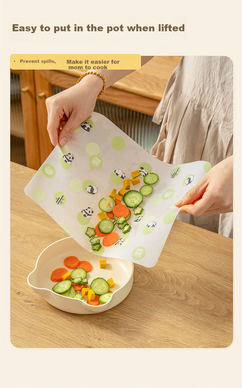 Easy Your Home Portable Antibacterial Plastic Cutting Boards, Large Size with 10 Pieces for Chopping Vegetables And Baby Food Preparatio 15