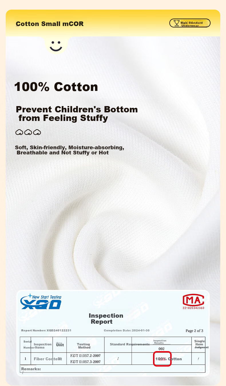 Mianxiaoran Kids Disposable Cotton Underwear Boys Girls Large Children Boxer Briefs Sterile Daily Use Travel Wash-Free Individually Packaged Four-Corner Pants 4