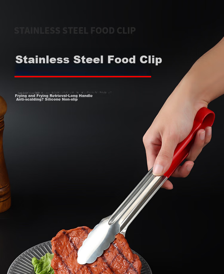 BJ Steak Tongs, Food Tongs Stainless Steel, Bread Tongs, Food Clamps, Cake Tongs, Baking Tongs, Barbecue Tongs, Barbecue Tools 1