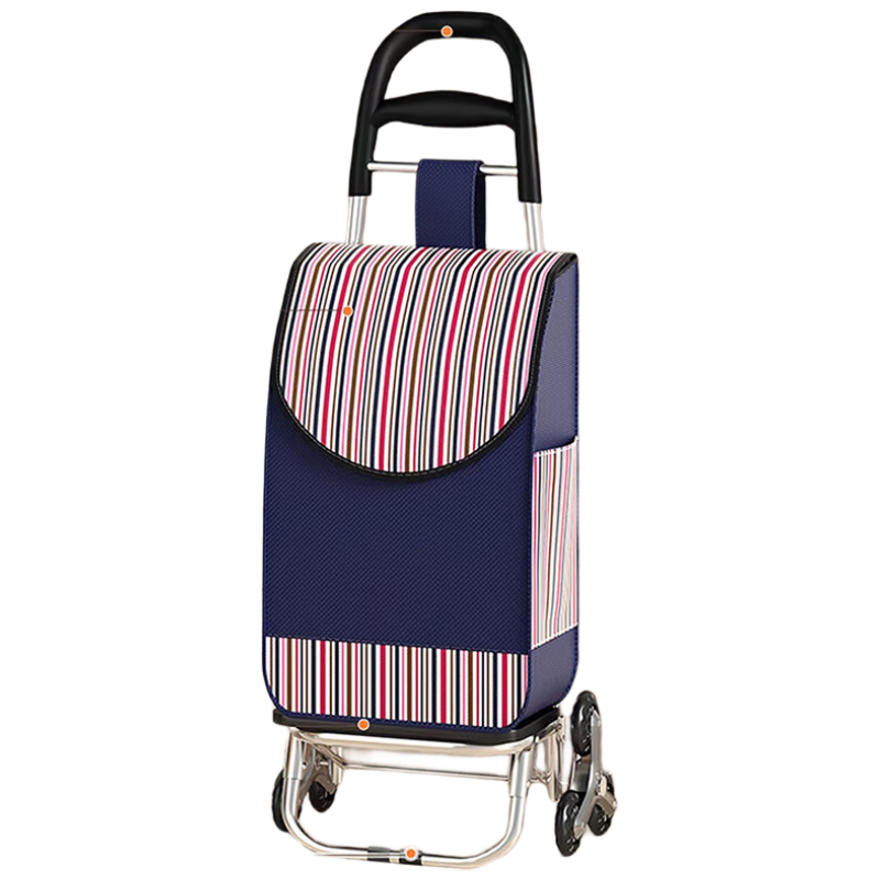 Honggong Foldable Lightweight Household Shopping Cart Portable Pull Rod Trolley Elderly Stair-Climbing Helper