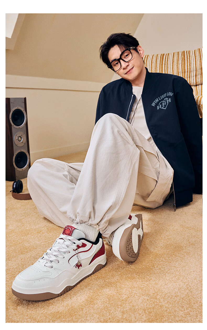 Xtep Haobai | Men's National Trend Sports Skate Shoes Breathable Soft Elastic Wear-Resistant White Sneakers Simple Versatile Shoes for Men 14