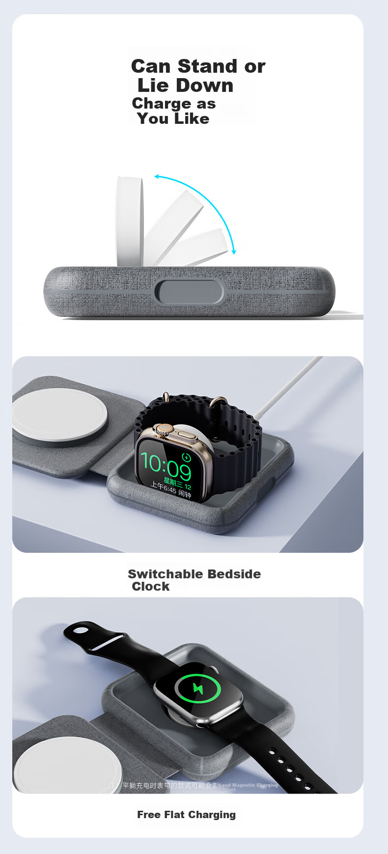 MOMAX Qi2.2 True 25W Apple MFi Certified 3-in-1 Wireless Charger with MagSafe Magnetic Foldable Stand for iPhone 17 Pro Max, Watch, Earphones - Orange 5