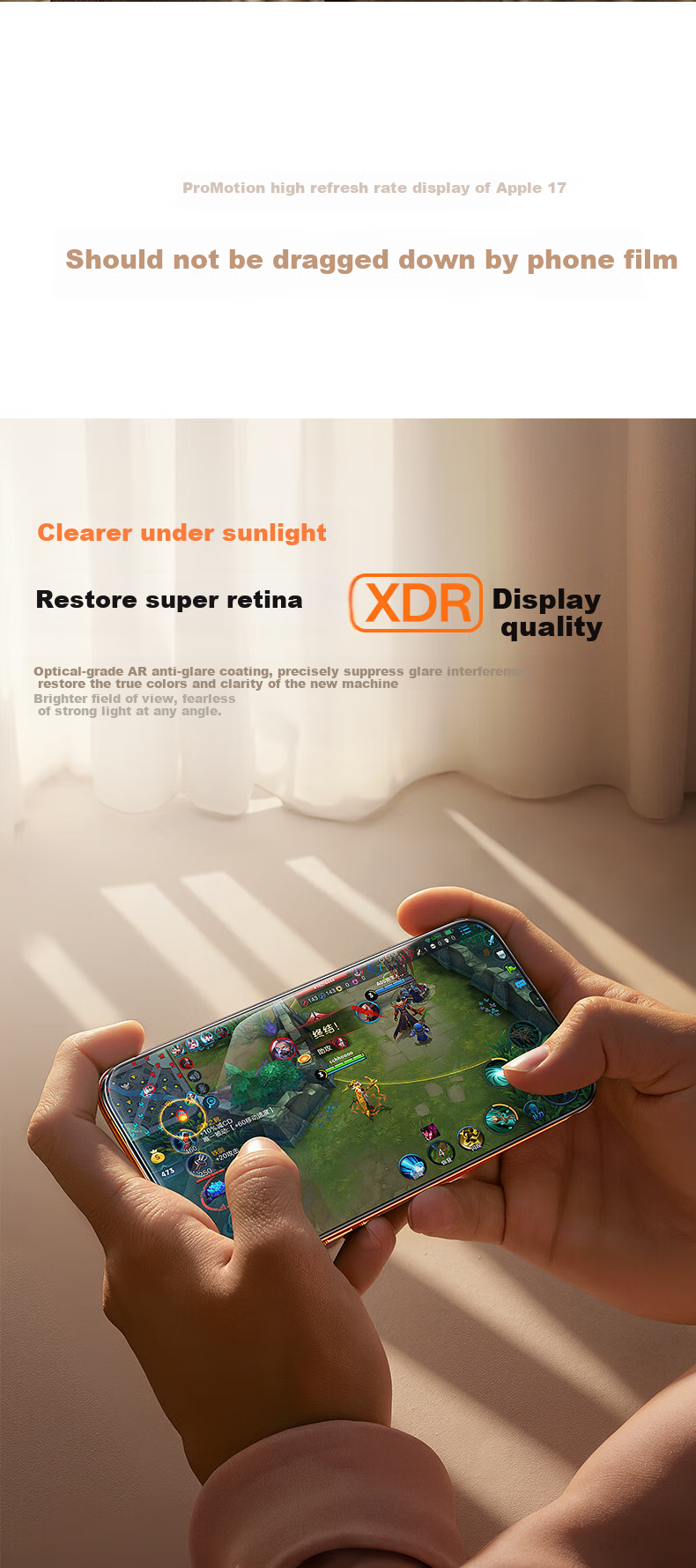 Baseus [3D Heat-Bent Corning Original Film | Full Coverage] Tempered Glass Screen Protector for Apple IPhone 15 Pro Max, High Definition Anti-Fingerprint Drop Protection Film 18