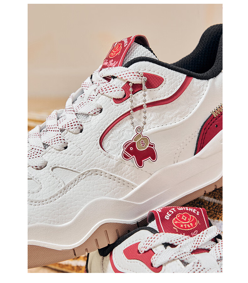 Xtep Haobai | Men's National Trend Sports Skate Shoes Breathable Soft Elastic Wear-Resistant White Sneakers Simple Versatile Shoes for Men 16