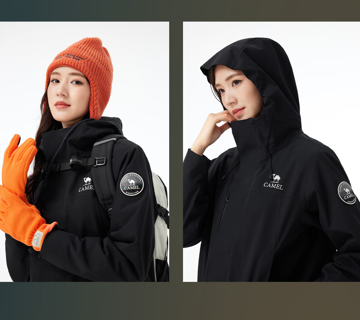 CAMEL Dilireba Style Women's Winter Warm Goose Down Liner Casual Jacket 43