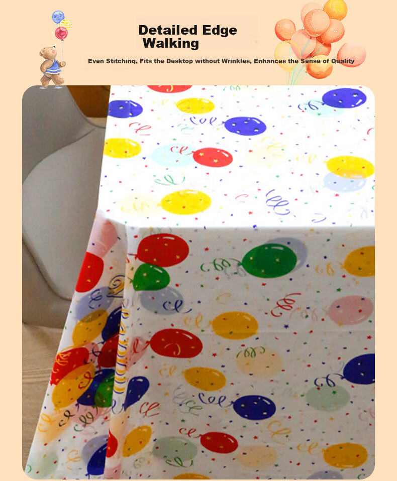 Tinghao Disposable Tablecloth with Elastic Edge, Thickened, 1.6m, 10 Pieces, White, Waterproof And Oil-Proof Table Cover for Camping And Picnics 6