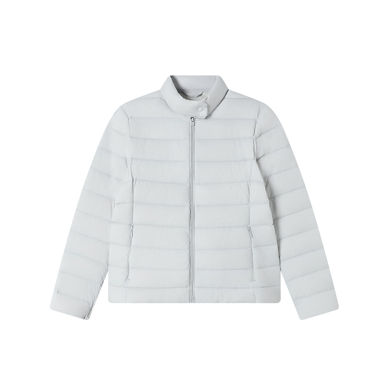 JD Original down Jacket for Women, Lightweight And Fashionable, Versatile, 2025 Winter New Thick Warm Coat, Soft Mist Gray, M