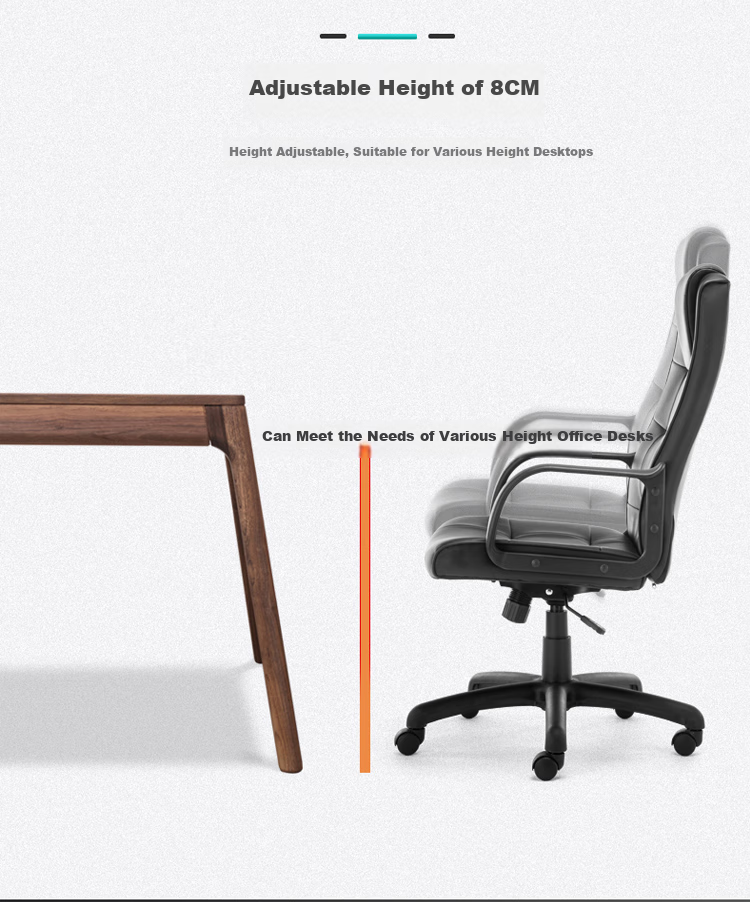 Botai Computer Chair, Home Office Chair, Adjustable Height Swivel Chair for Home Use, Ergonomic Office Chair, Black Executive Chair 90767H 10