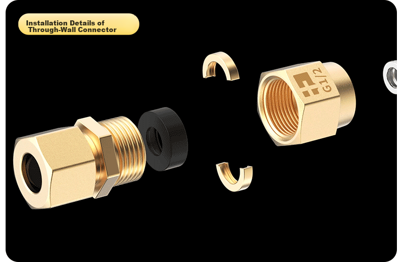 Haili 5-Meter Natural Gas Dedicated Flexible Pipe, Corrugated Pipe, National Standard Household Stainless Steel Gas Stove And Water Heater Connection Hose 14