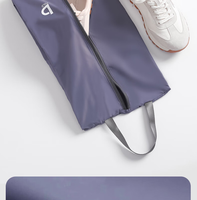 Etravel Shoe Storage Bag Portable Travel Waterproof Shoe Bag Large Capacity Luggage Business Trip 2-Pack Purple 5
