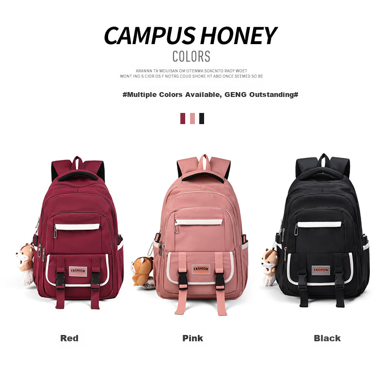 Aiqinghai Backpack, Large Capacity Schoolbag for College Students, Middle And High School Students, Elementary School Students, Spine Protection Laptop Bag for Grades 4-6 1