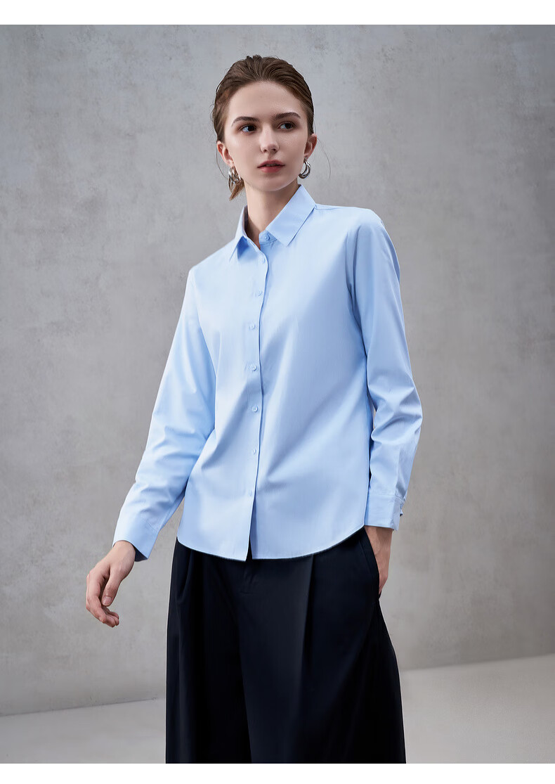 G2000 Women's Long Sleeve Commuter Shirt with Bow Tie, Cotton Comfort, All-Season, Mall Style 17